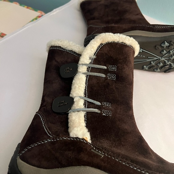 Like NewMerrill Waterproof Brown Suede Boots - Picture 4 of 4